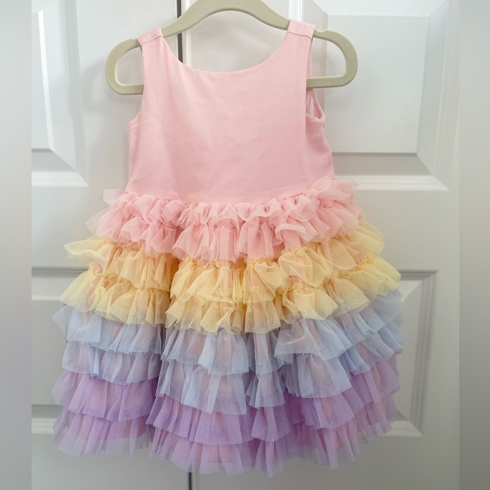 Janie & Jack Birthday Rainbow Tulle Dress